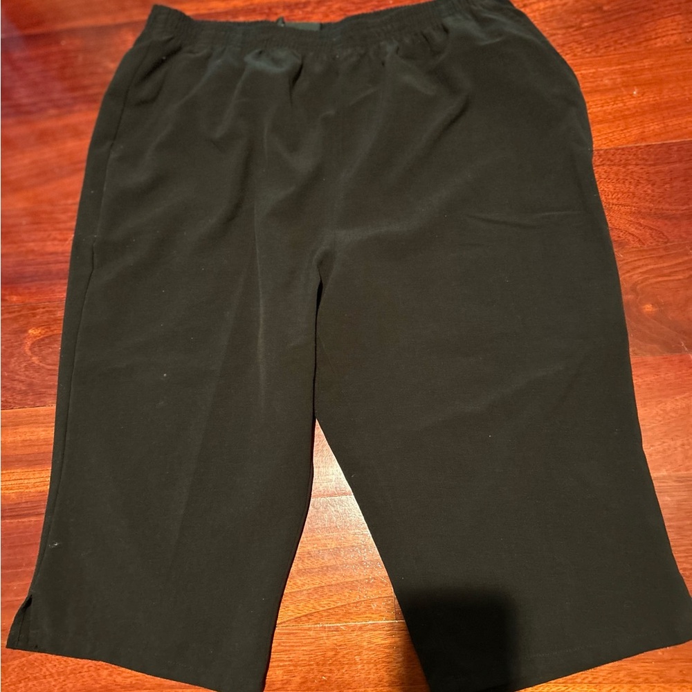 Elegant Black Women’s Cropped Capris Sz PXL